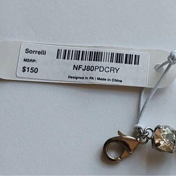 Sorrelli  Mara Crystal Statement Necklace Silver Tone Party Bling Prom Cocktail - Picture 8 of 8